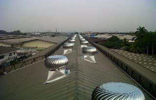 Pemasangan Turboair Turbine Ventilator proyek 55